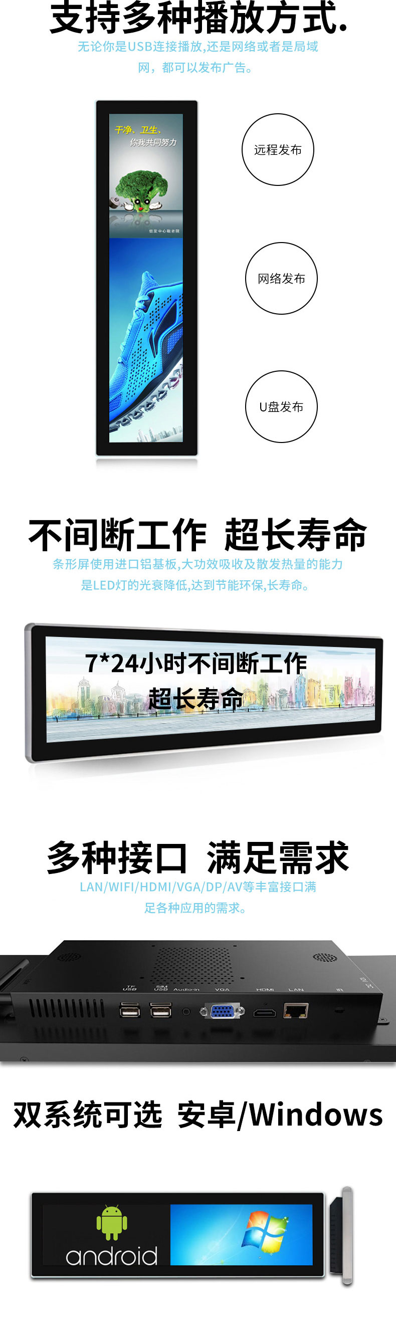 多種接口,能夠滿足不同的應用需求 多種接口,能夠滿足不同的應用需求