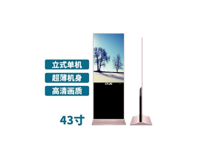 超薄立式43寸液晶廣告機單機版